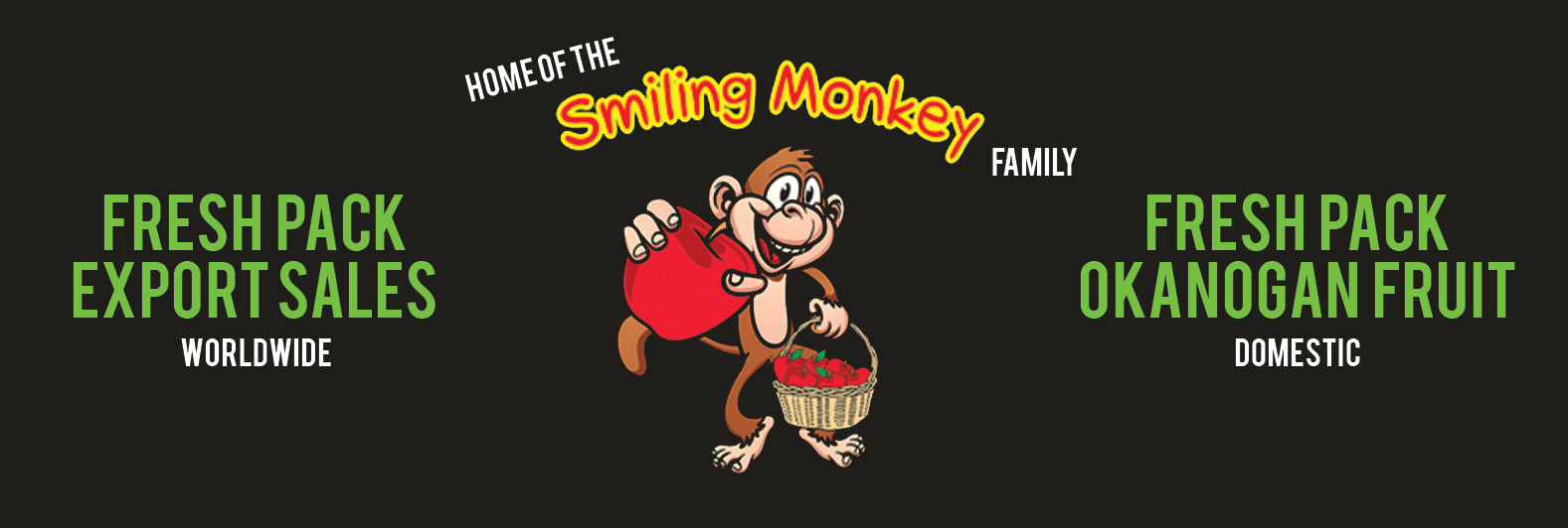 Fresh Pack Export Sales Smiling Monkey Logo Web
